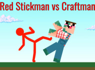Red Stickman vs Craftmans