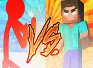 Red Stickman vs Monster School